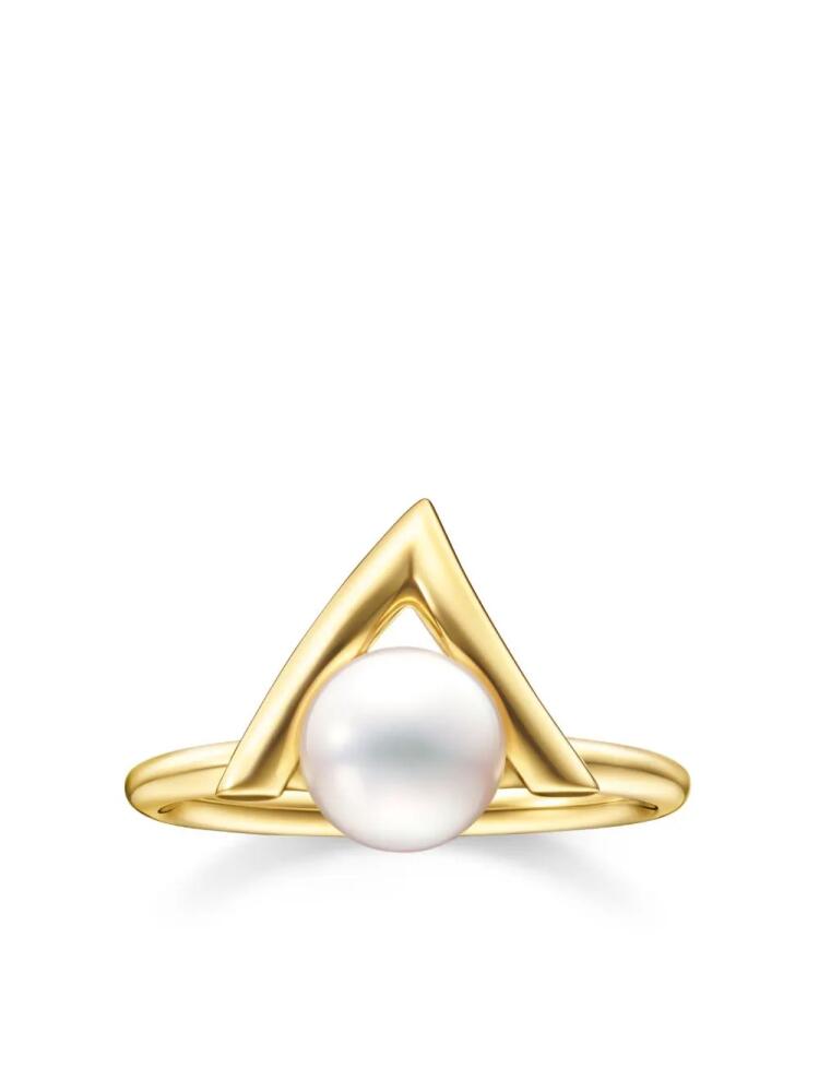 TASAKI 18kt yellow gold Danger Claw pearl ring Cover