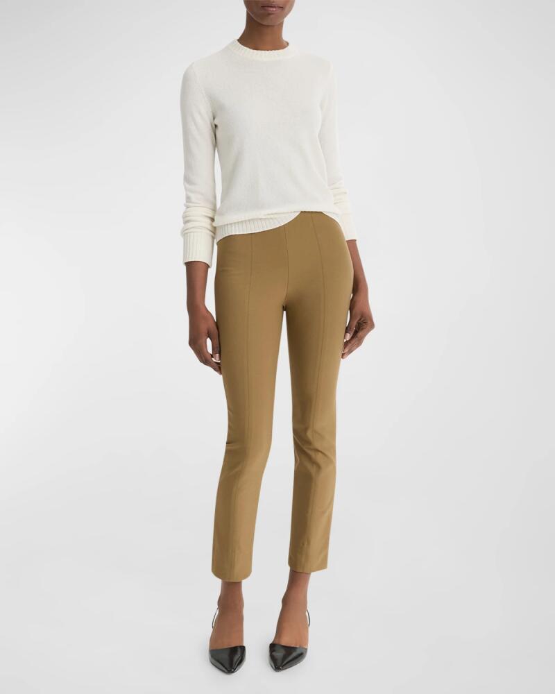 Vince High-Waist Stitched-Front Leggings Cover