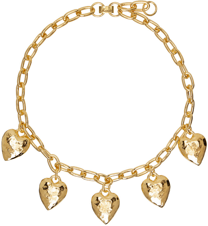 Mondo Mondo Gold Heart Burn Necklace Cover