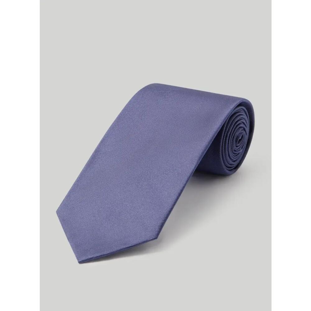 Robert Talbott Newman 7 Fold Solid Silk Necktie in Lt Blue Cover