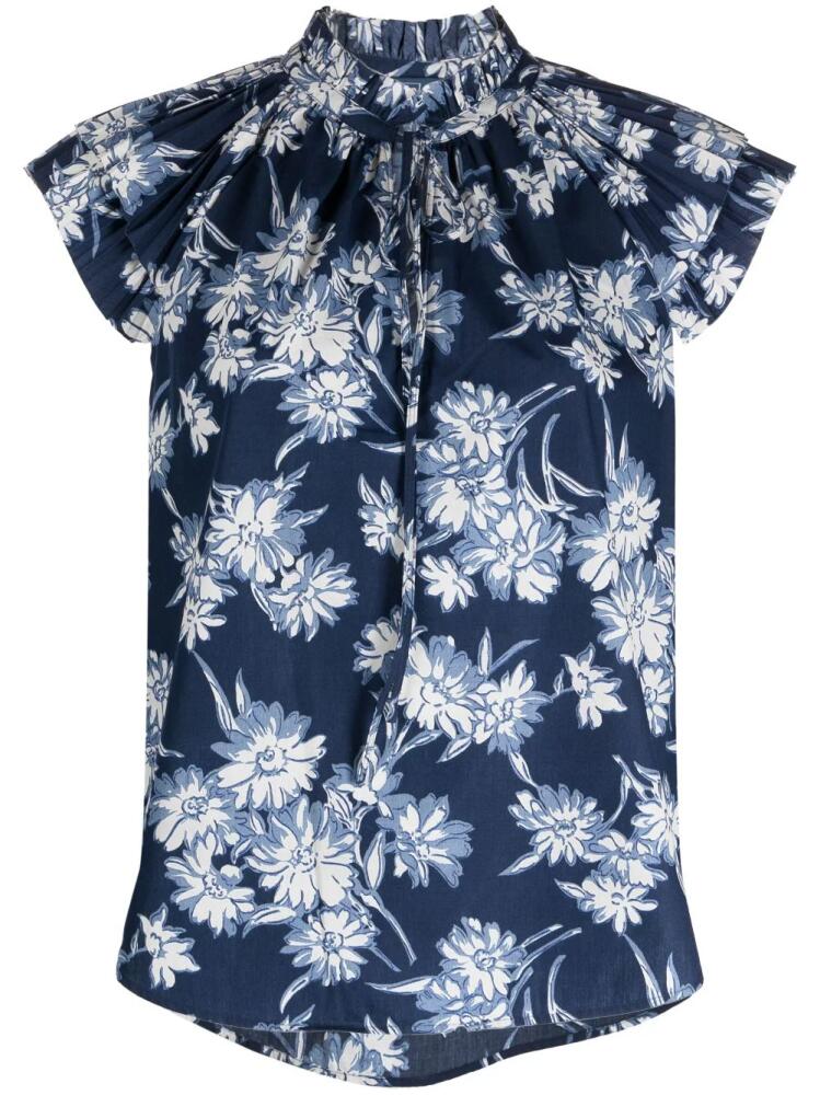 Polo Ralph Lauren floral-print blouse - Blue Cover