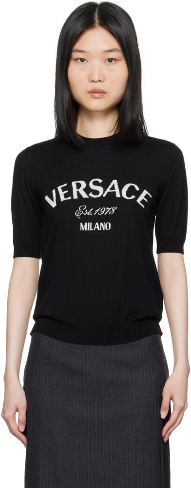 Versace Black College Sweater Cover