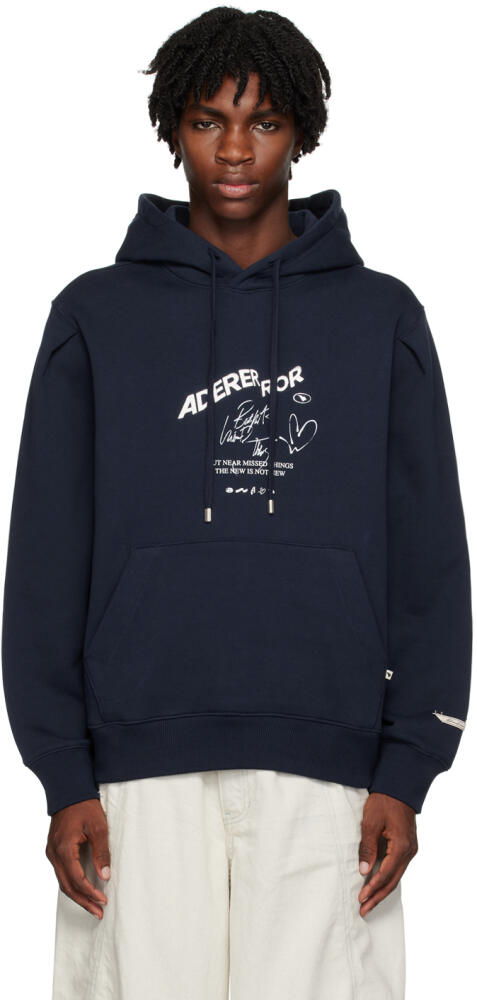 ADER error Navy Caner Hoodie Cover