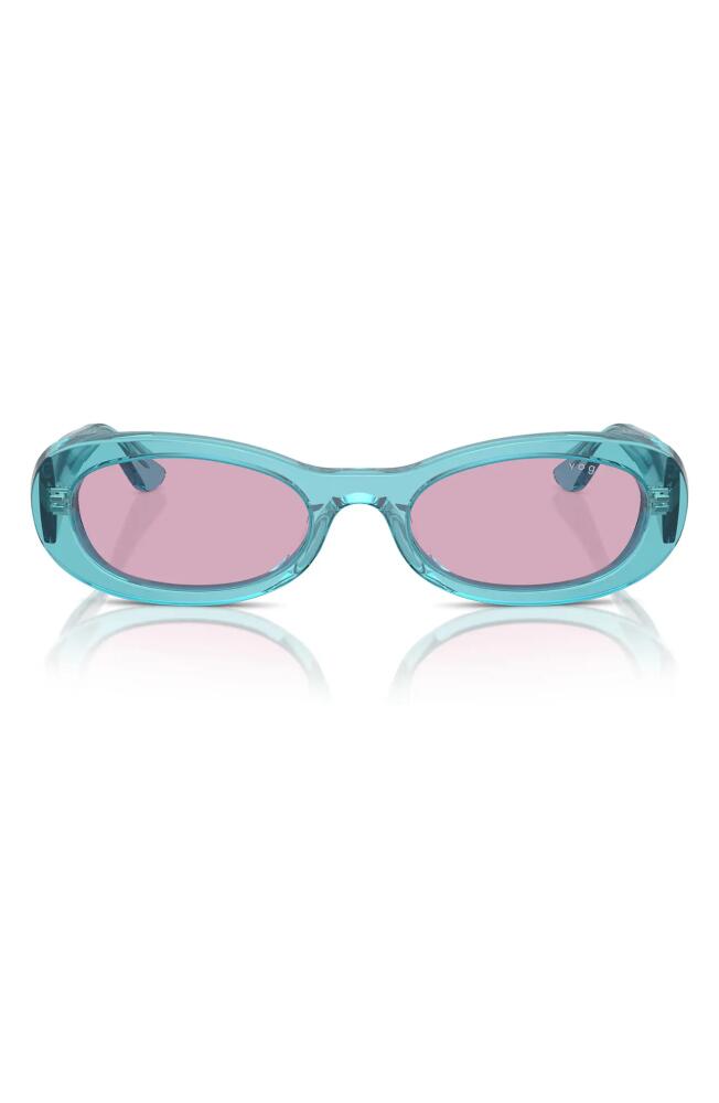 VOGUE 53mm Oval Sunglasses in Turquoise Cover