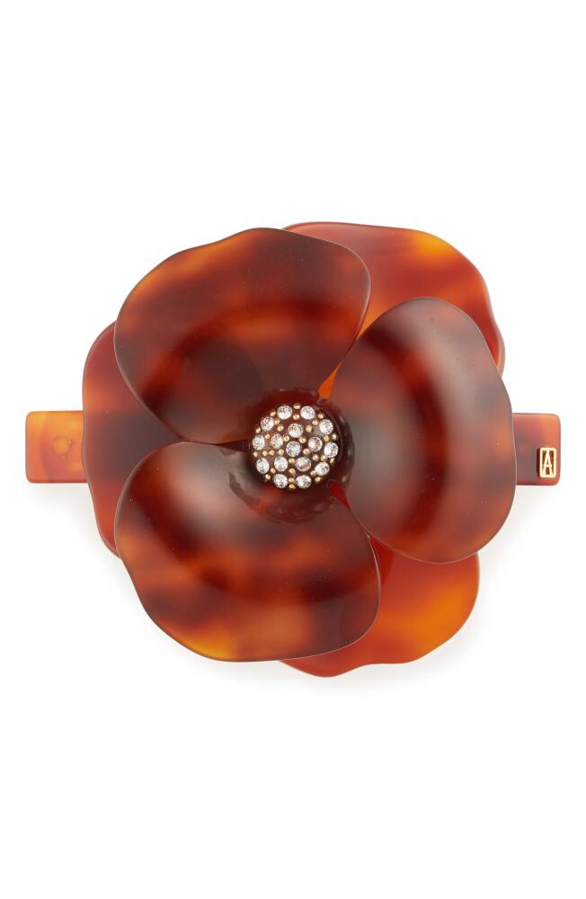 Alexandre de Paris Camelia Barrette in Tortoise Cover