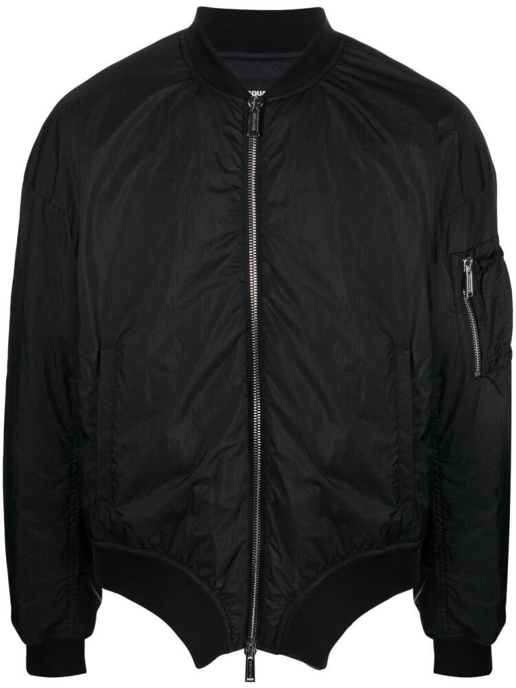 DSQUARED2 logo-print bomber jacket - Black Cover