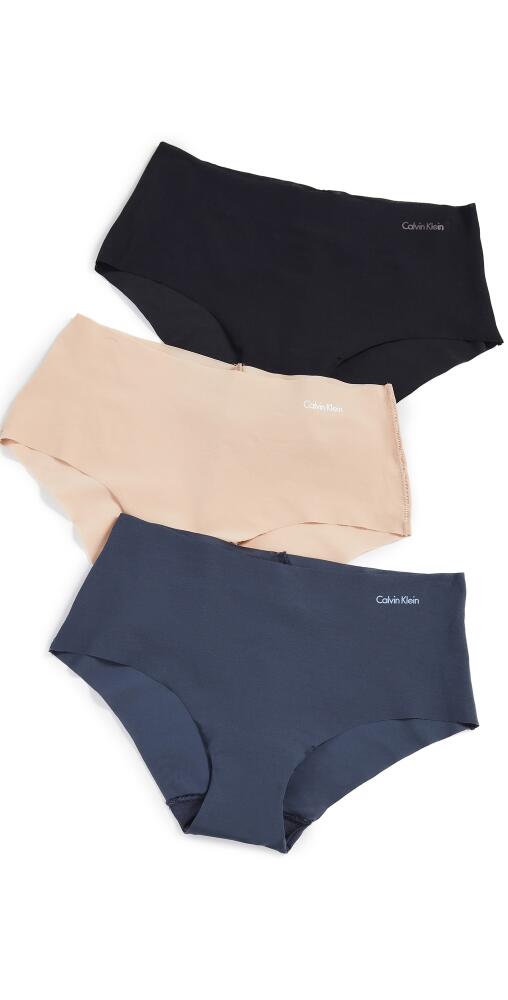 Calvin Klein Underwear Invisibles Hipster 3 Pack Black/Light Caramel/Speakeasy Cover