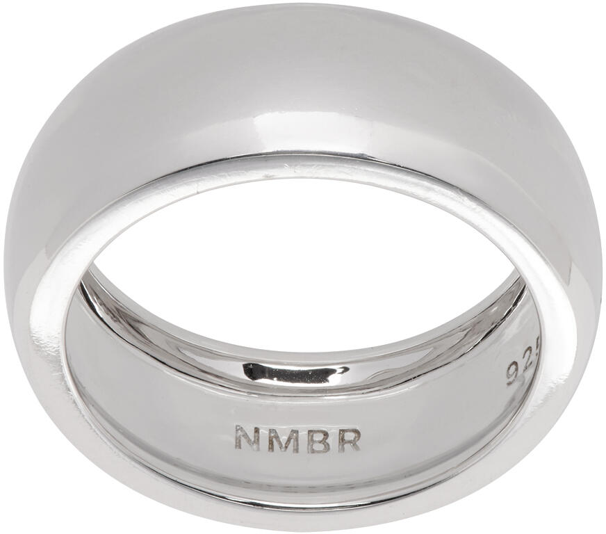 Numbering Silver Medium Volume Band Ring Cover