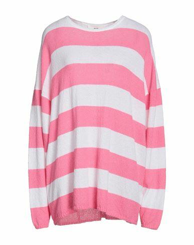 Solotre Woman Sweater Pink Cotton, Polyamide Cover