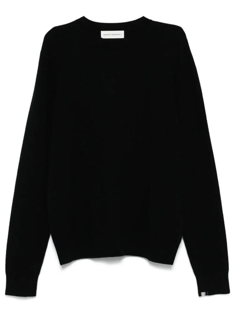 extreme cashmere logo-embroidered cashmere sweater - Black Cover