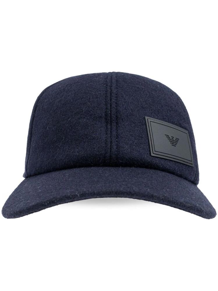 Emporio Armani logo-patch baseball cap - Blue Cover