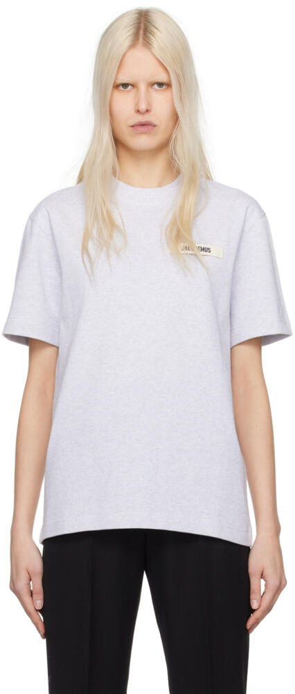 JACQUEMUS Gray Les Classiques 'Le T-Shirt Gros Grain' T-Shirt Cover