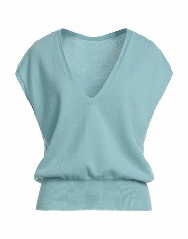 Malo Woman Sweater Sky blue Cashmere Cover