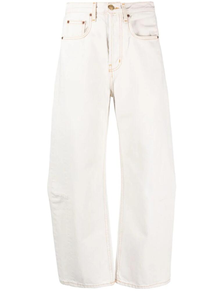 B SIDES Lasso straight-leg jeans - Neutrals Cover