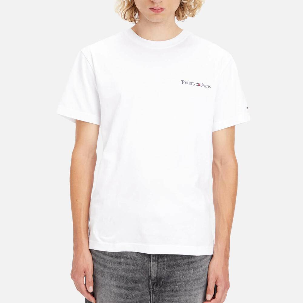 Tommy Jeans Classic Linear Logo-Printed Cotton T-Shirt Cover