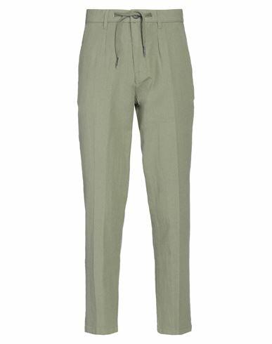 Yes Zee By Essenza Man Pants Military green Linen, Cotton Cover