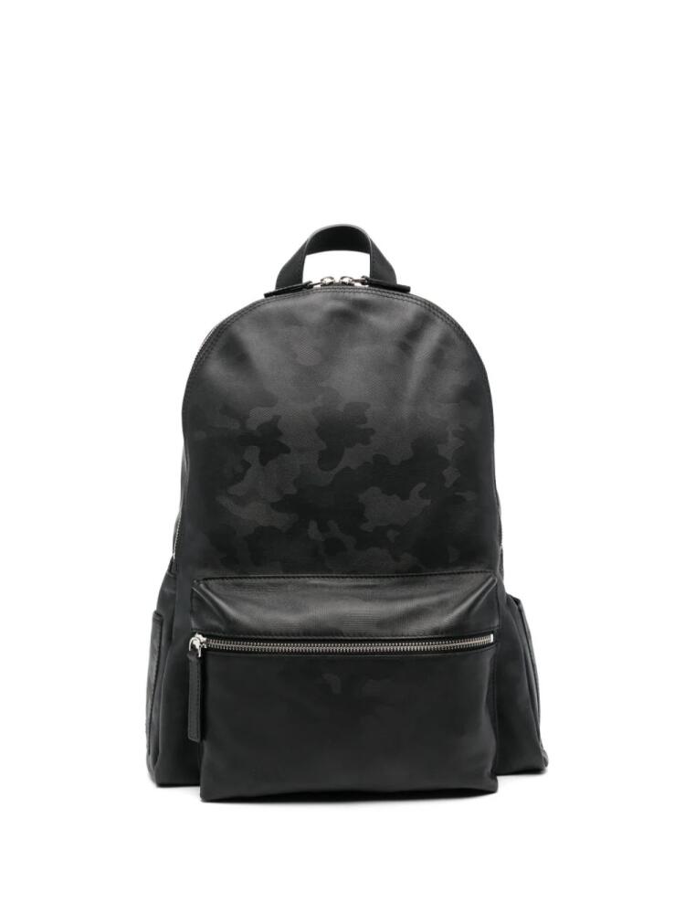 Orciani logo-lettering backpack - Black Cover