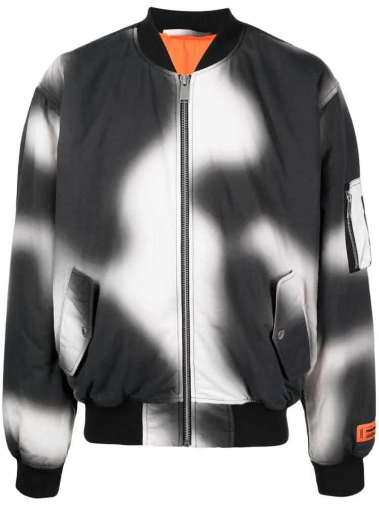 Heron Preston printed bomber jacket - Black Cover