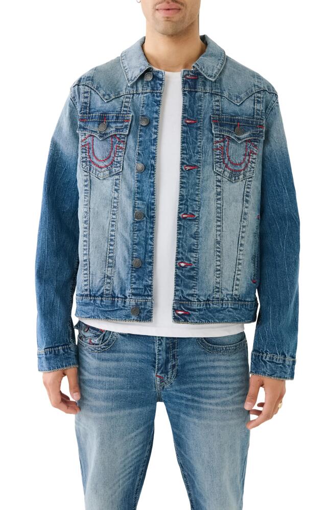 True Religion Brand Jeans Bond St. Denim Jacket in Bond St Medium Wash Cover