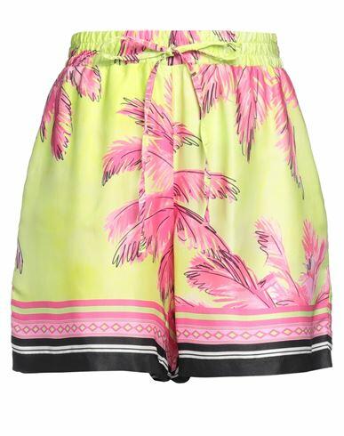 Ermanno Scervino Woman Shorts & Bermuda Shorts Acid green Viscose Cover