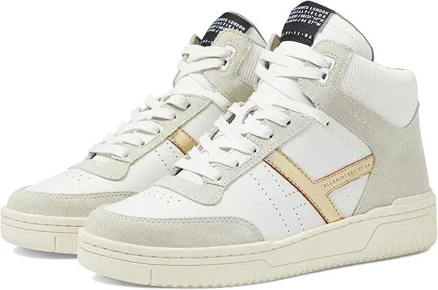 AllSaints Pro Suede High-Top (White/Gold) Women's Shoes Cover