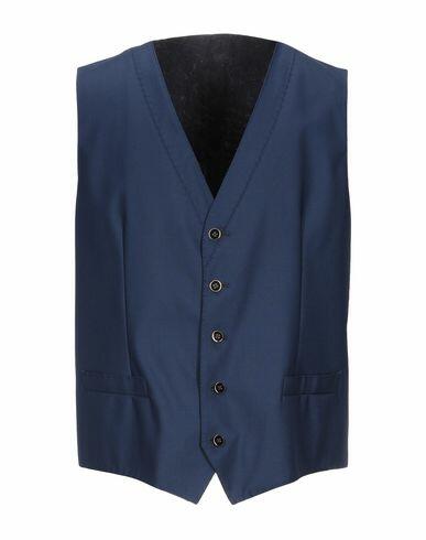 Dolce & gabbana Man Tailored Vest Blue Virgin Wool Cover