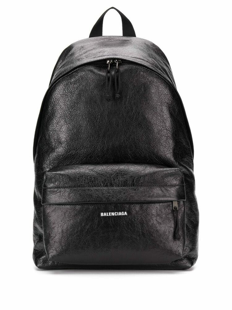 Balenciaga Explorer logo-appliqué backpack - Black Cover