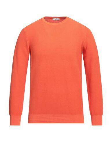 Cashmere Company Man Sweater Orange Cotton Cover