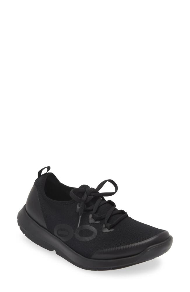 Oofos Oomg Sport Sneaker in Black/Black Cover