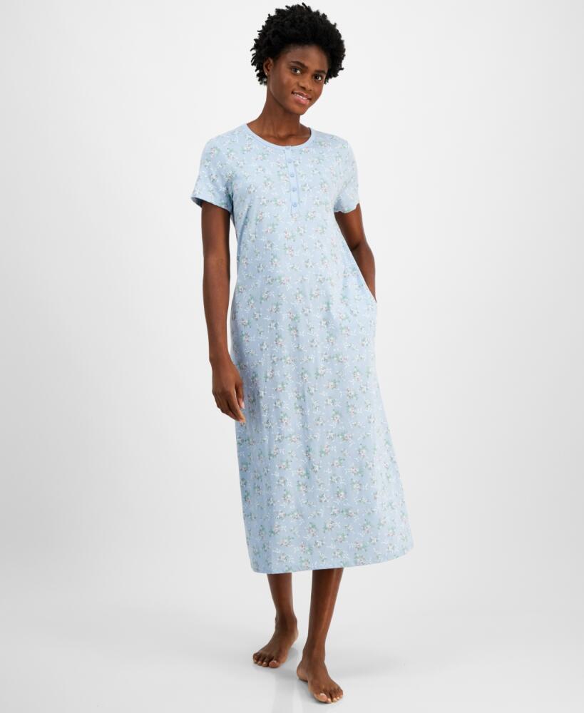 Charter Club Women's Cotton Printed Nightgown, Created for Macy's - Bouquet Toss Cover