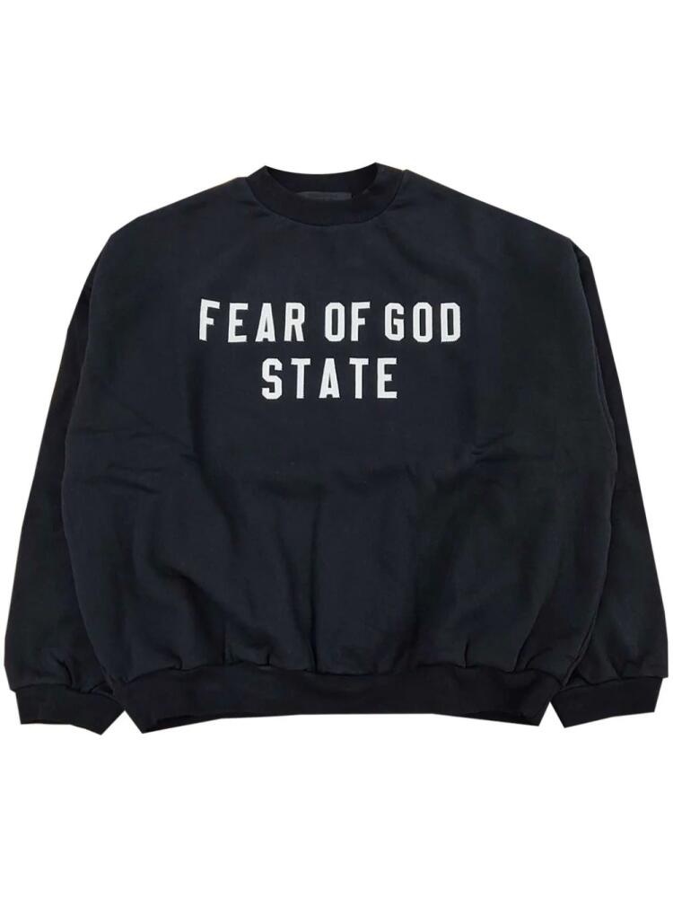 FEAR OF GOD ESSENTIALS logo-print sweatshirt - Black Cover