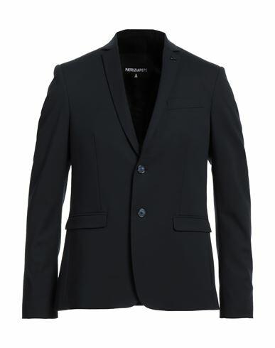 Patrizia Pepe Man Blazer Midnight blue Polyester, Viscose, Elastane Cover