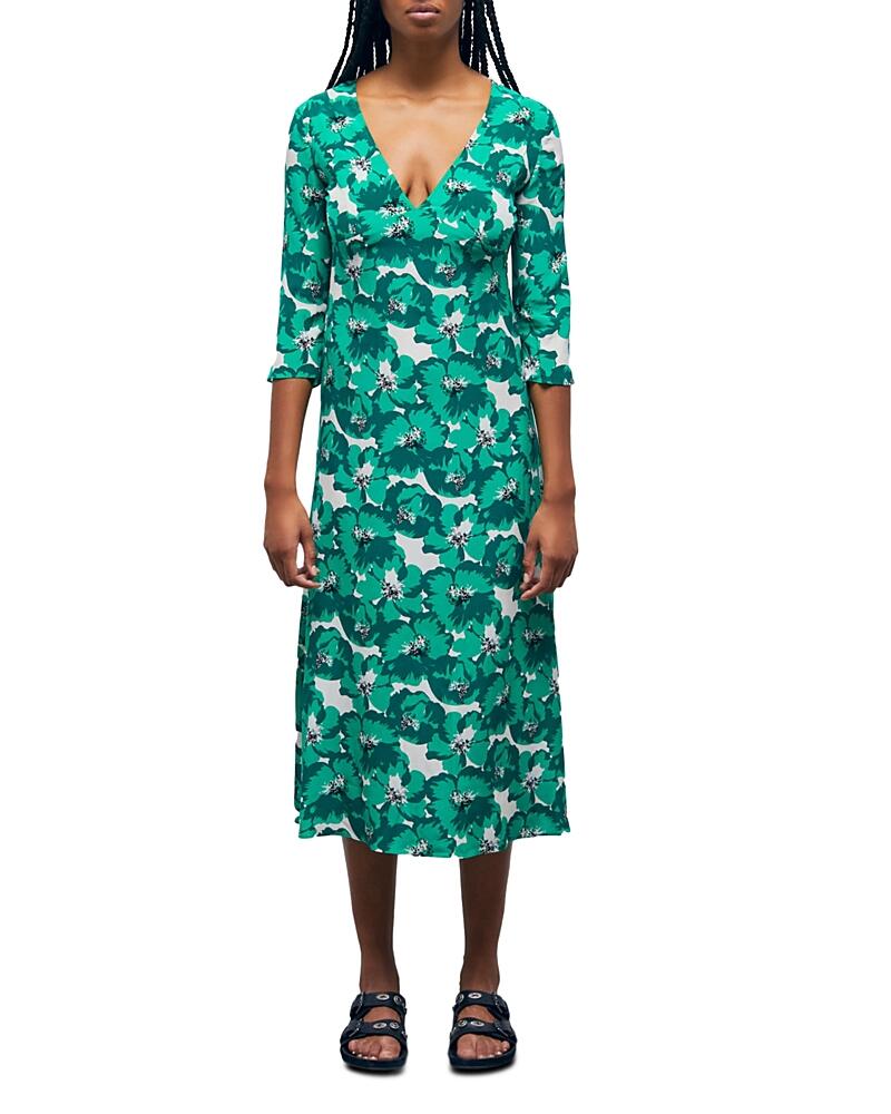 The Kooples Summer Party Silk Midi Dress Cover