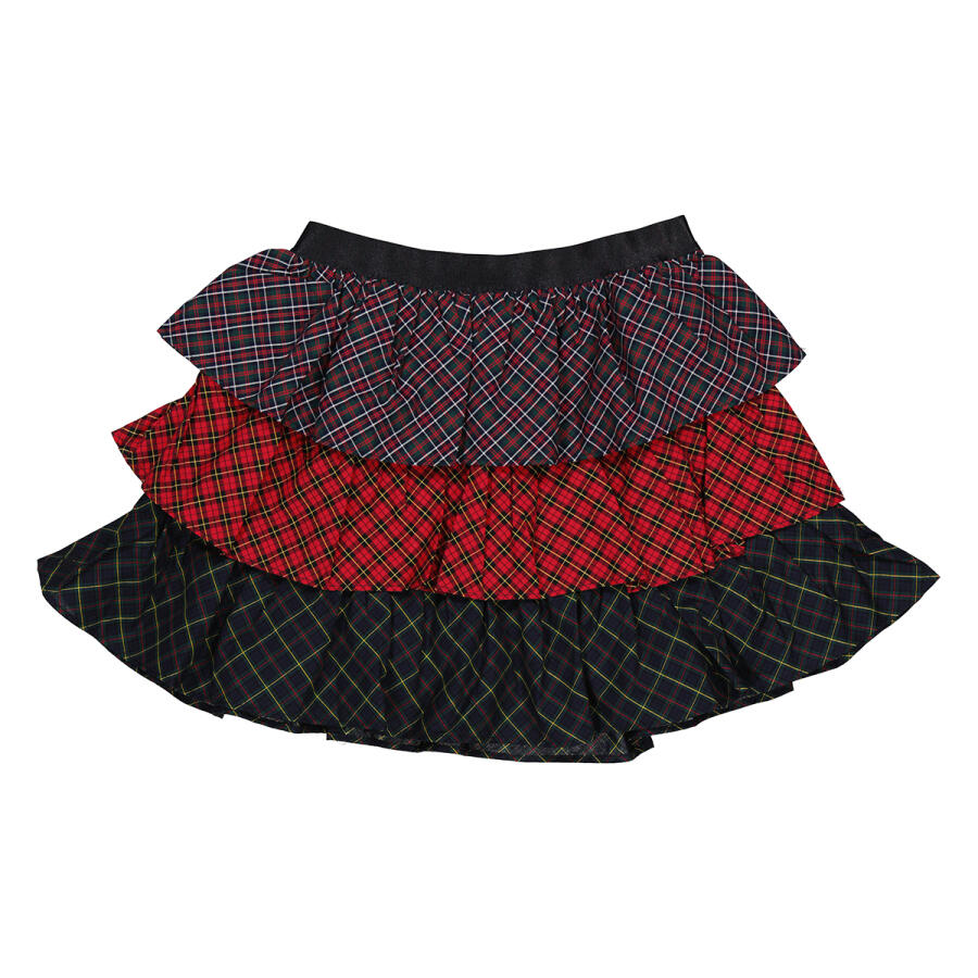 Polo Ralph Lauren Girls Tiered Mixed Plaid Skirt Cover