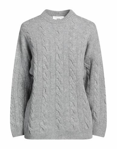 Solotre Woman Sweater Grey Wool, Cashmere Cover