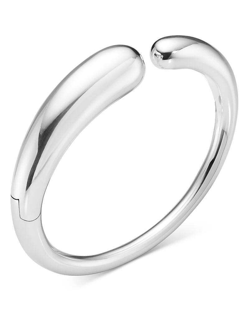 Georg Jensen Sterling Silver Mercy Sculptural Hinged Bangle Bracelet Cover