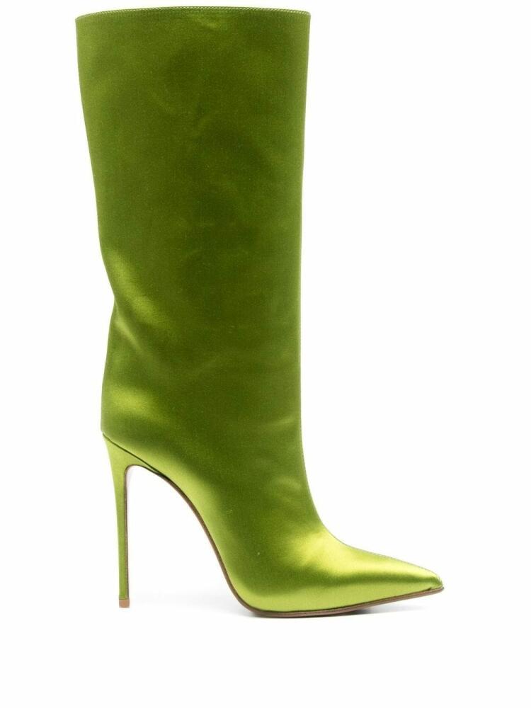 Le Silla Eva 110mm mid-calf pointed boots - Green Cover