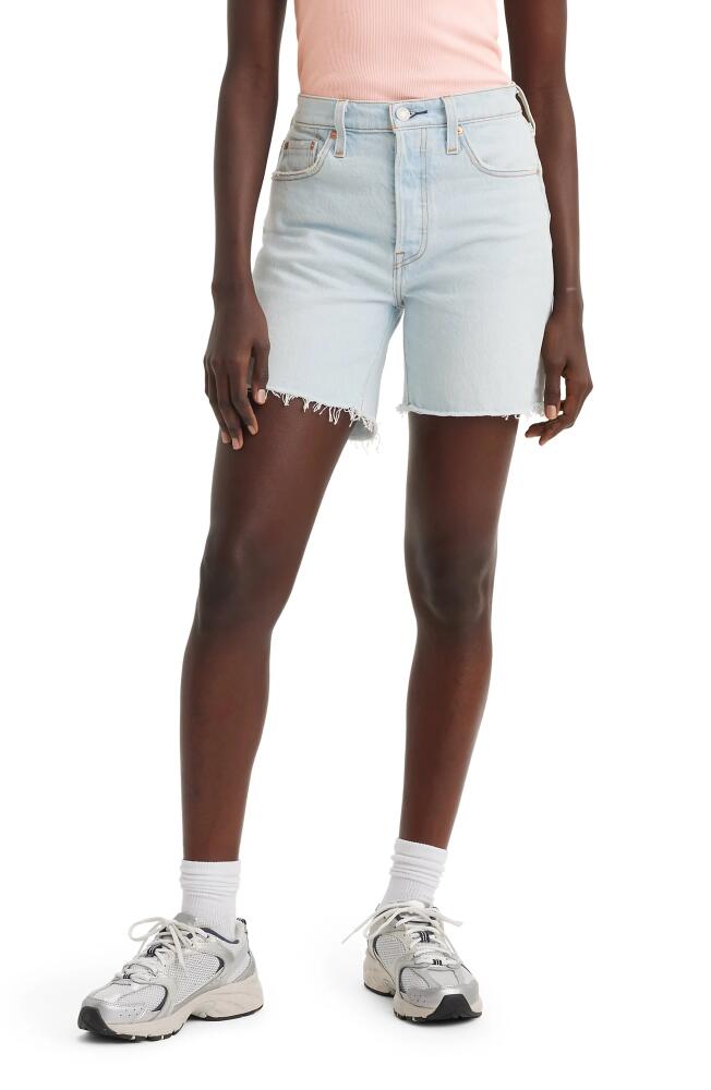 levi's 501 Mid Thigh Denim Cutoff Shorts in Practice Match Cover