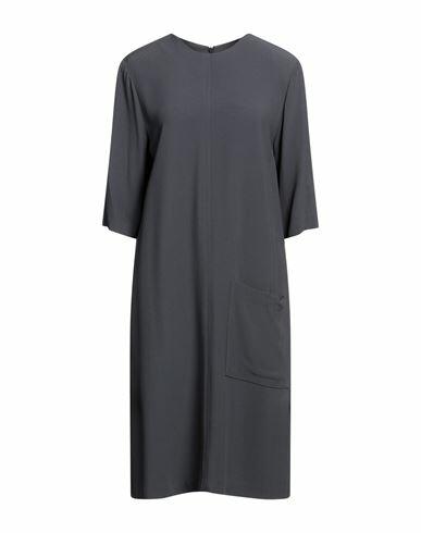 Liviana Conti Woman Midi dress Steel grey Viscose, Acetate Cover