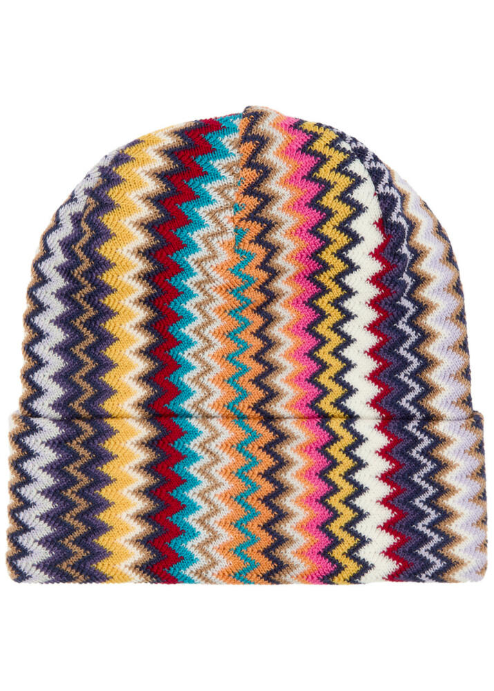 Missoni Zigzag-intarsia Wool Beanie - Multicoloured Cover