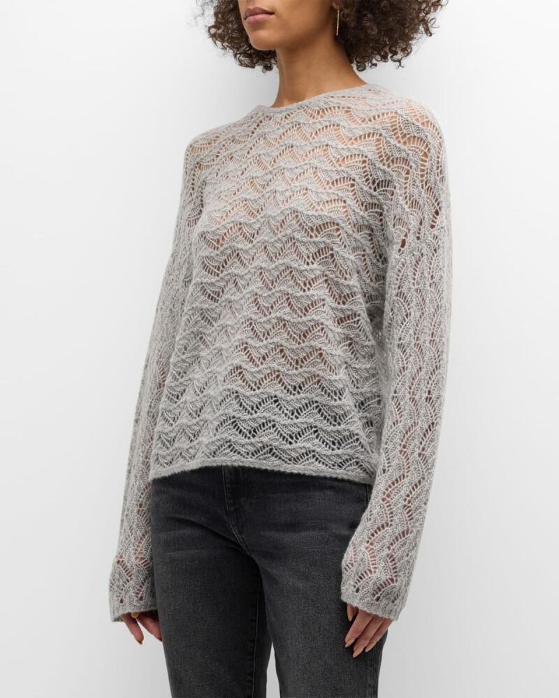 Naadam Cashmere Lace Knit Sweater Cover