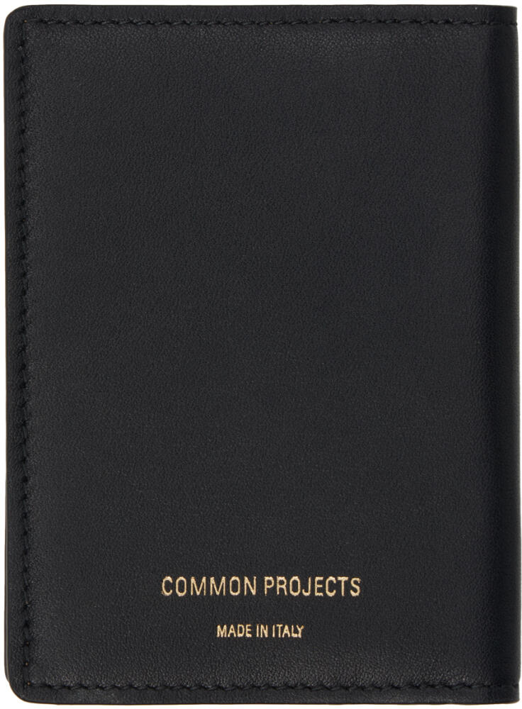 Common Projects Black Bifold Card Holder Cover