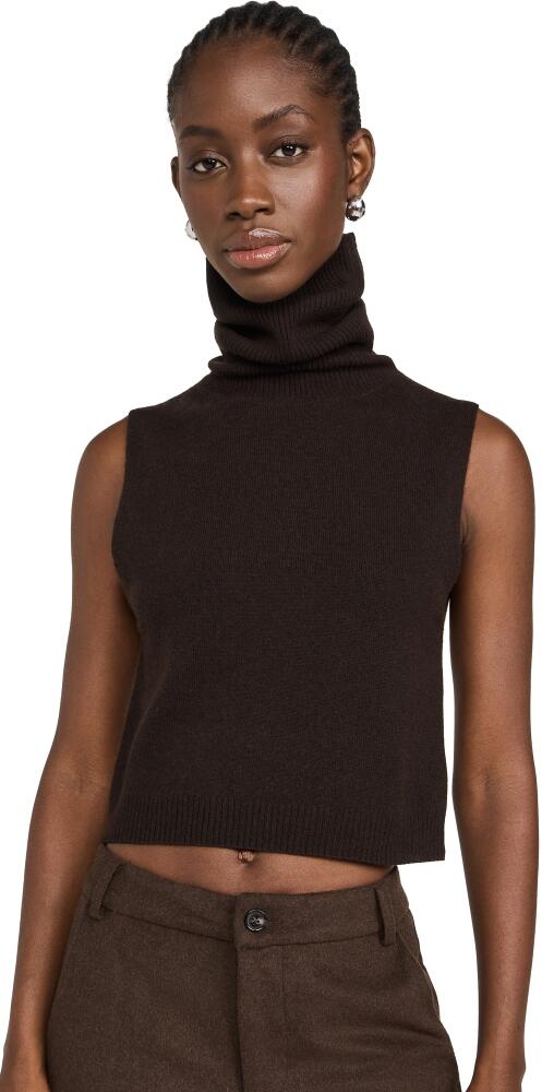 Leset Zoe Sleeveless Turtleneck Chocolate Cover