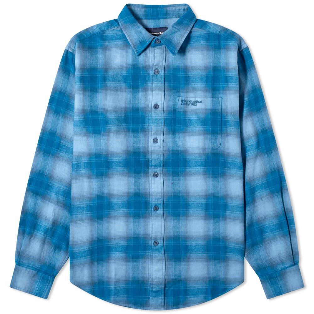 thisisneverthat Men's Flannel Check Shirt in Blue Cover