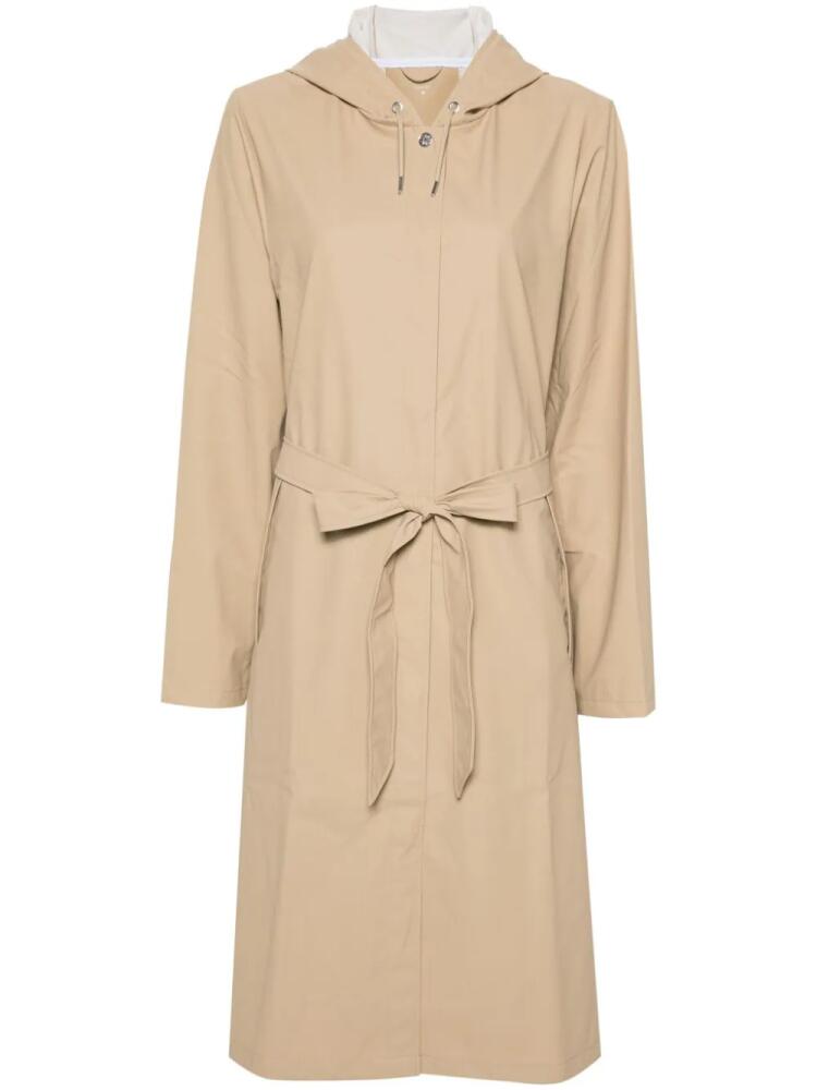 Rains long A-Line W Jacket - Neutrals Cover