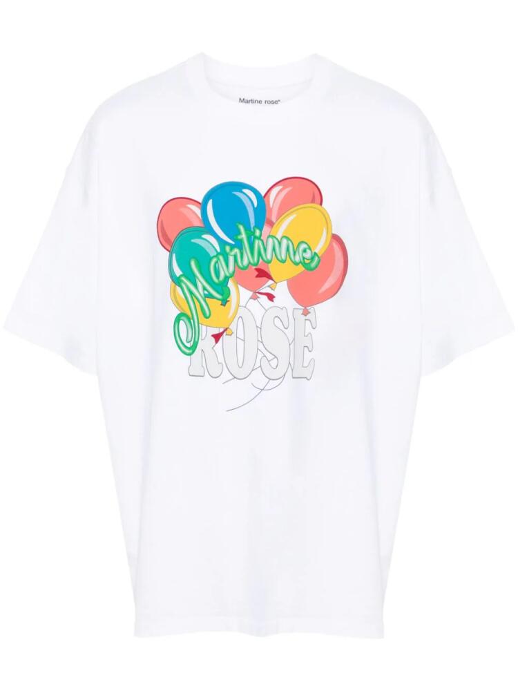 Martine Rose balloons-print T-shirt - White Cover