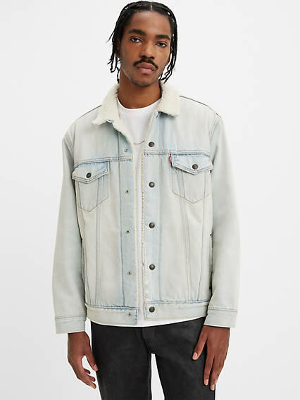 Levi's Relaxed Fit Sherpa Trucker Jacket - Men's Cover