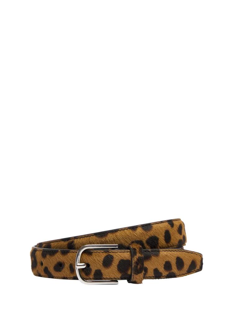 TOTEME Leopard Printed Ponyskin Belt Cover