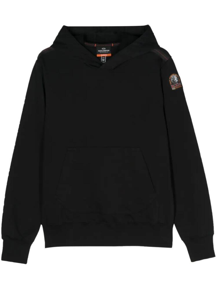 Parajumpers Everest logo-patch hoodie - Black Cover