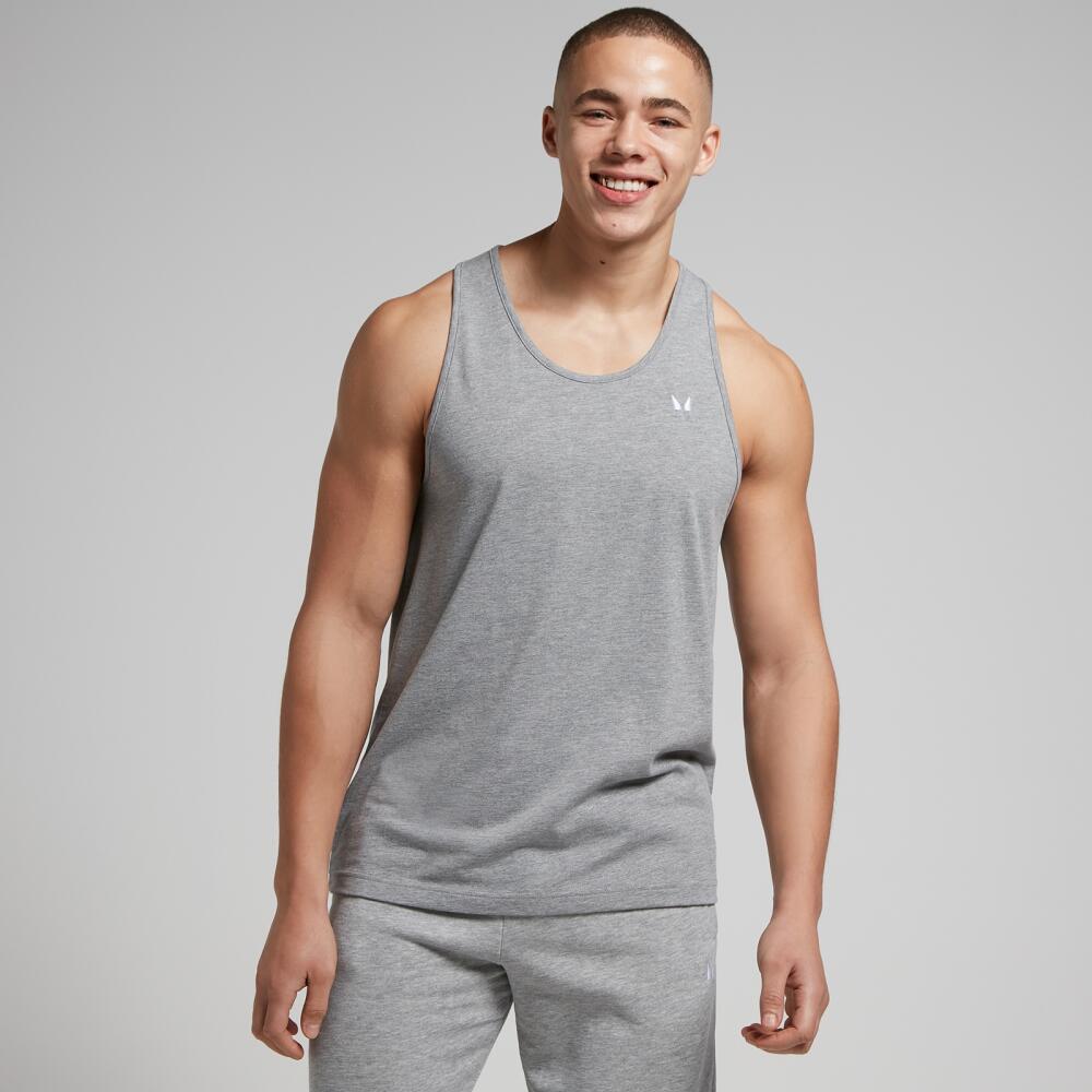 MP Men's Rest Day Stringer Vest - Grey Marl Cover